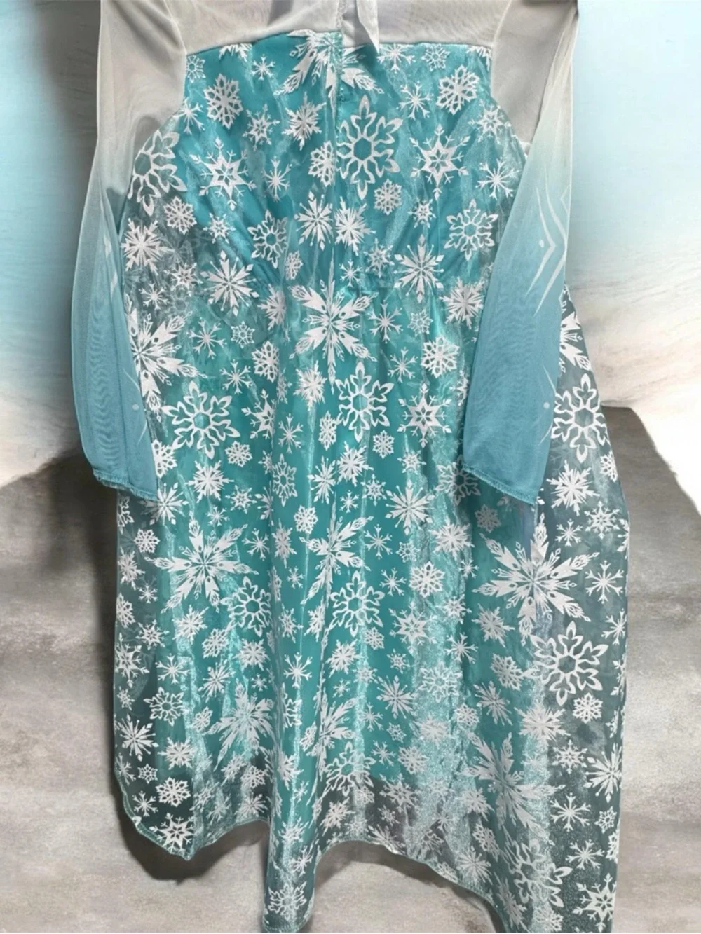 Disney Elsa Sparkle Princess Dress with Snowflake Cape. - Picture 2 of 5